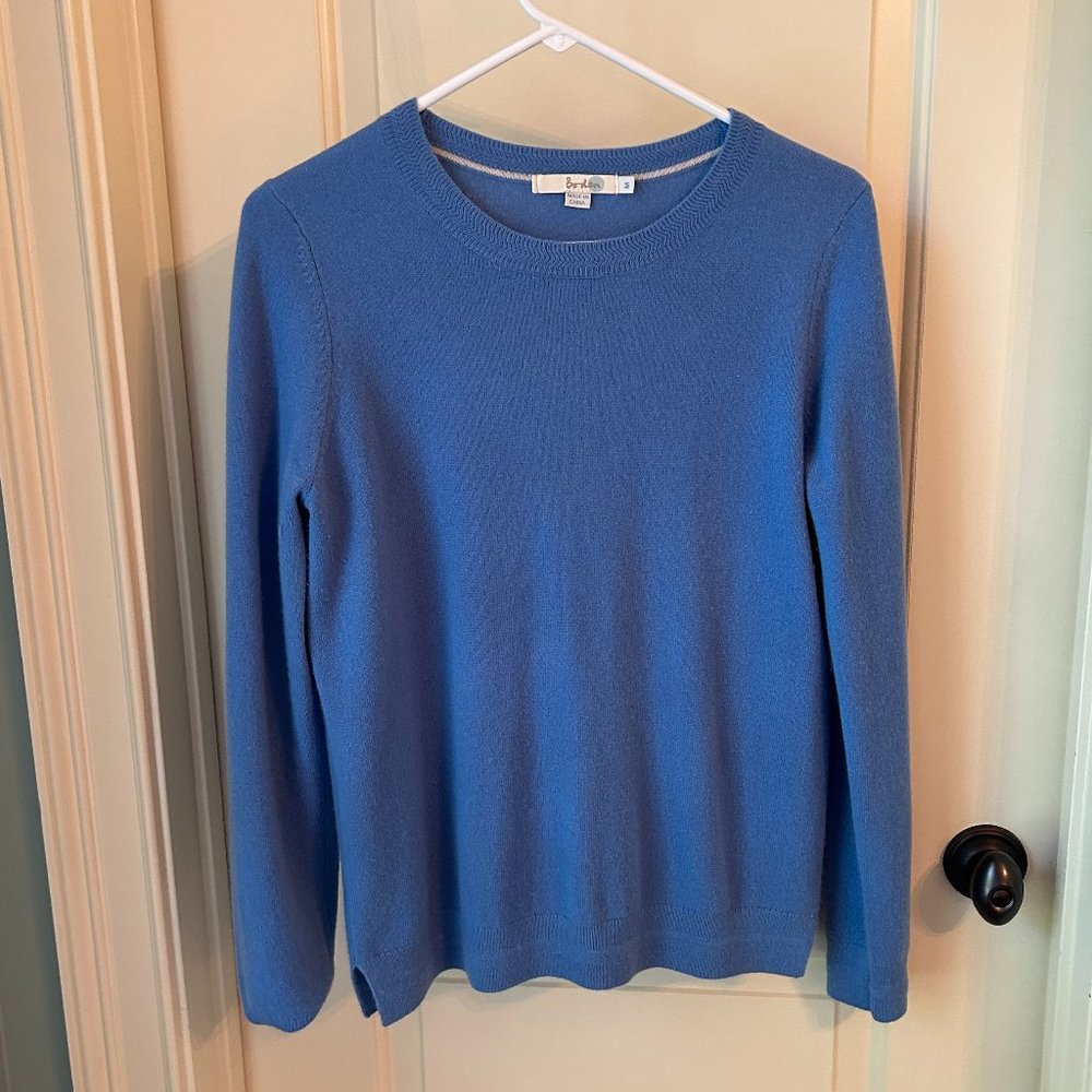 Boden Soft Blue Cashmere Sweater